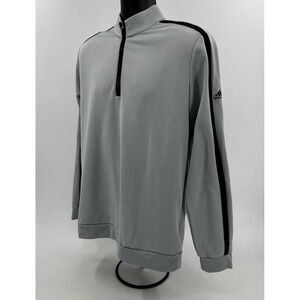 Adidas Golf Grey 1/4 Quarter Zip Pullover Shirt - Size Medium